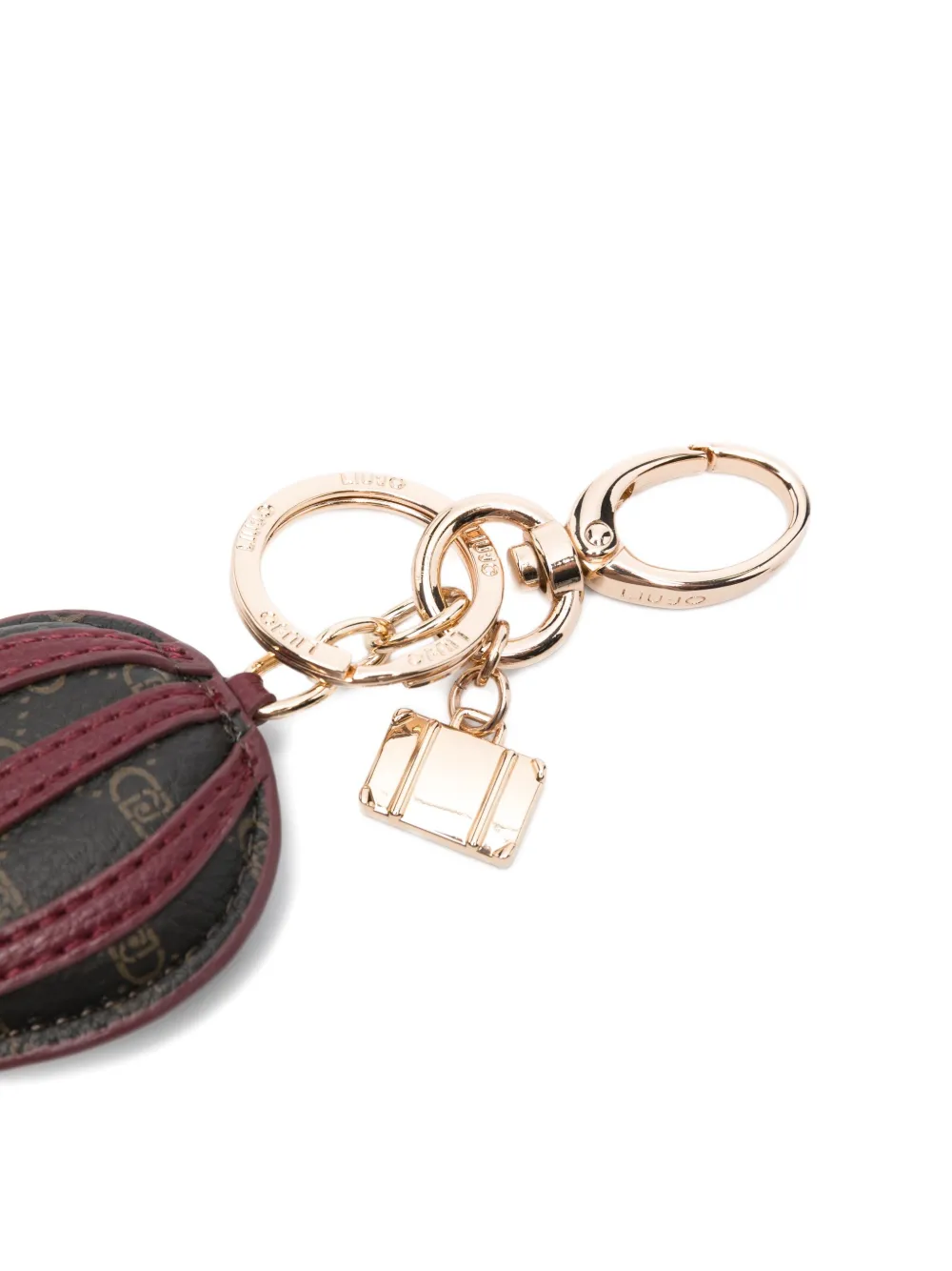 LIU JO Sleutelhanger met luchtballon en monogram Goud