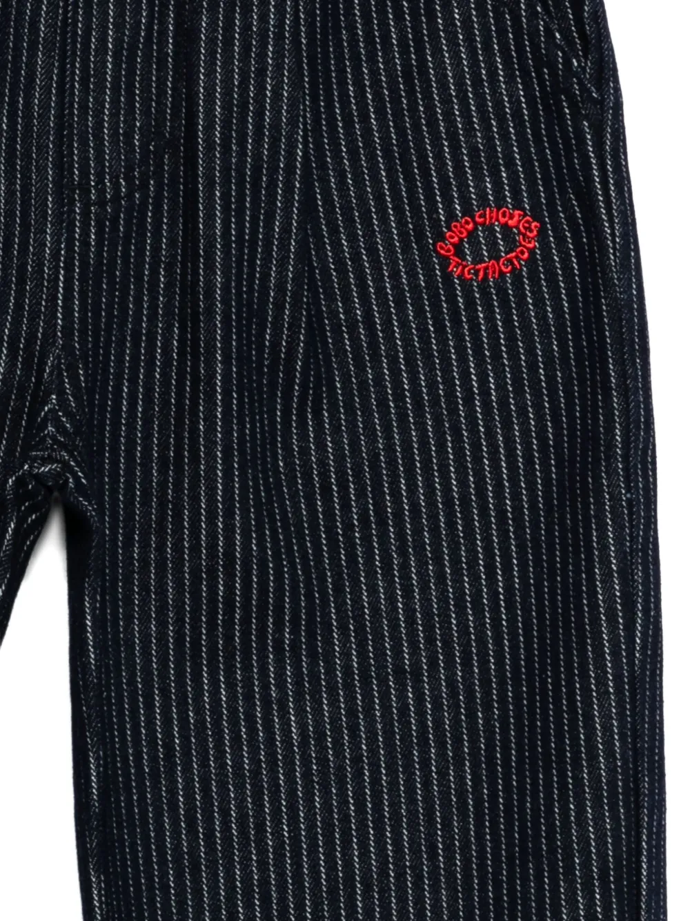 Bobo Choses Broek met krijtstreep Blauw