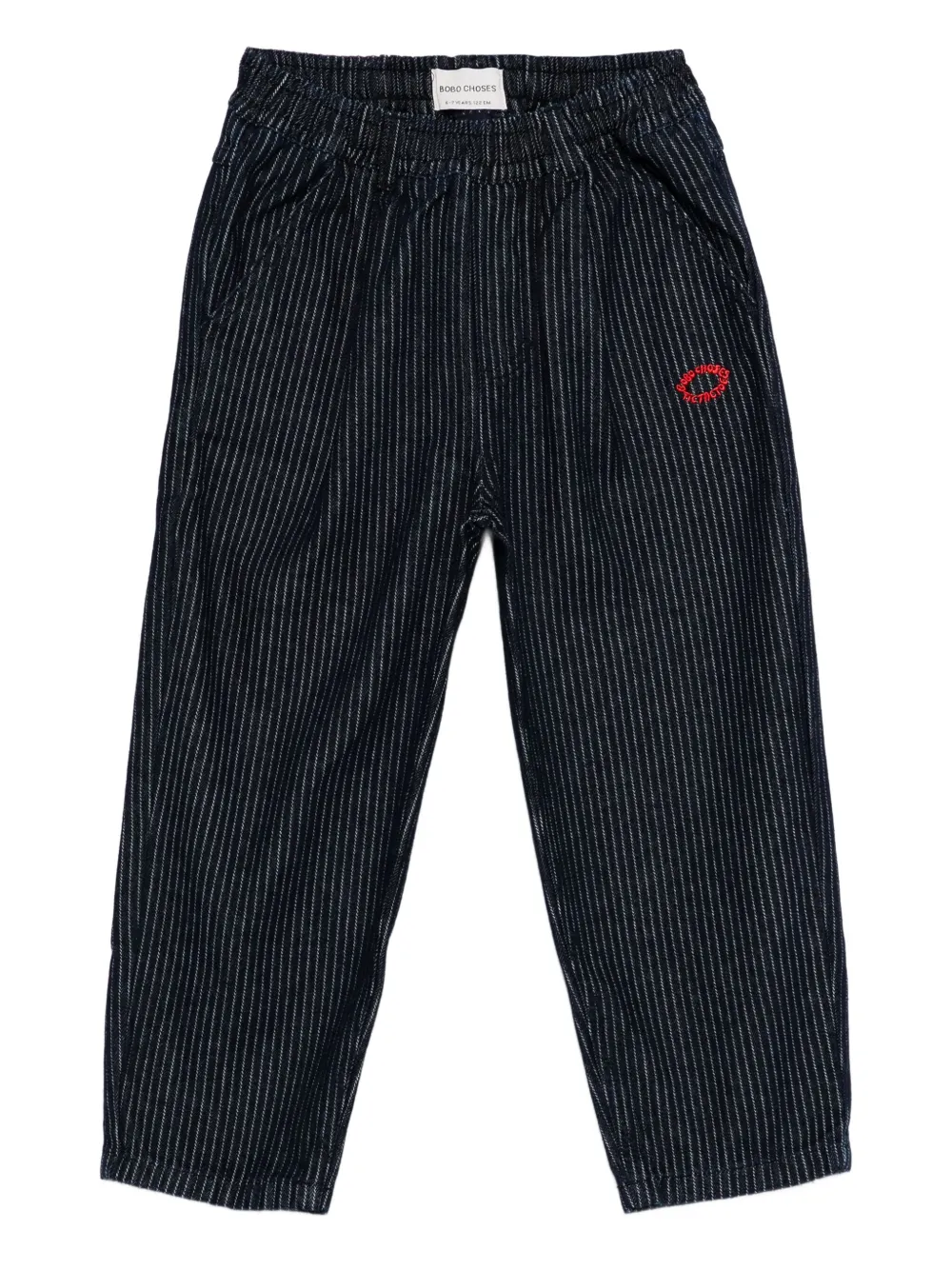 Bobo Choses Broek met krijtstreep Blauw