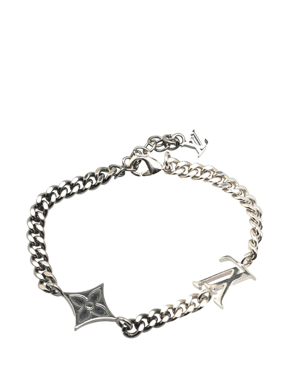 Louis Vuitton Pre-Owned 2023 Silver Plated LV Instinct Bracelet Louis Vuitton Pre-Owned 2023 Silver Plated LV Instinct Bracelet
