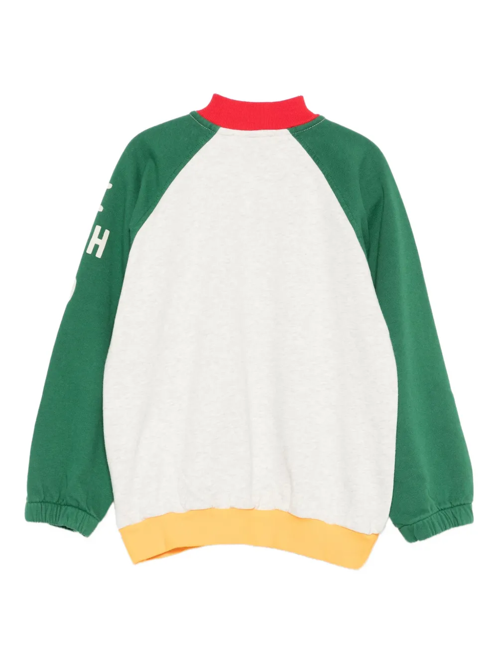 Bobo Choses Bomberjack met colourblocking en rits Grijs