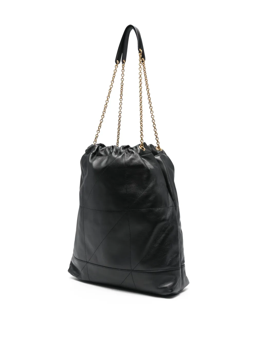 Saint Laurent Quilted Chain Shoulder Bag In Black