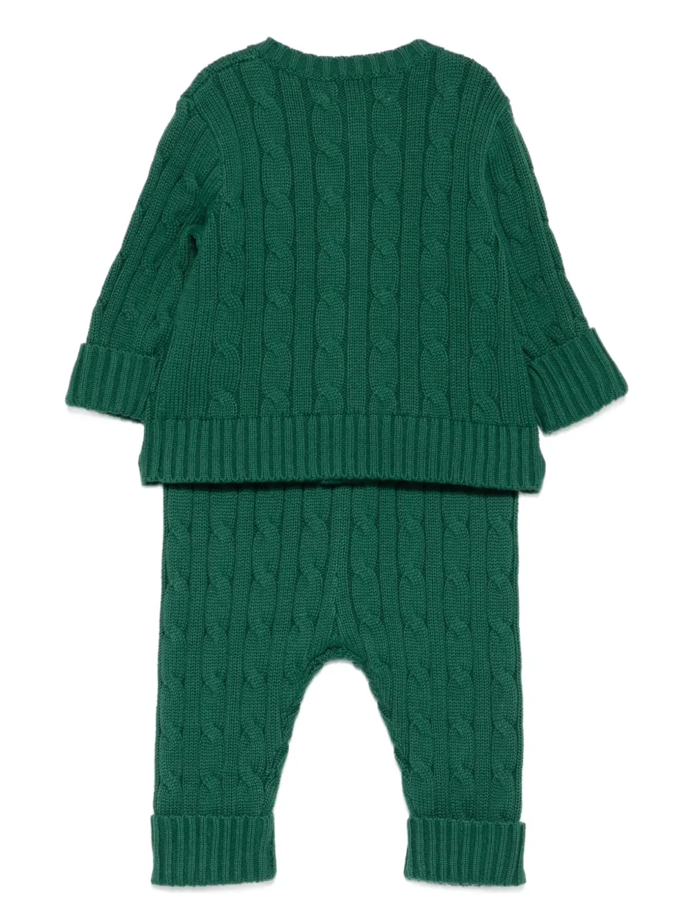 POLO RALPH LAUREN KIDS Kabelgebreide broek (set van twee) Groen