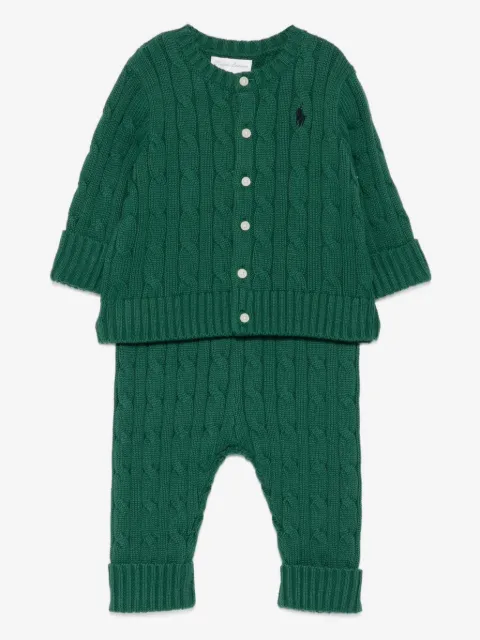 POLO RALPH LAUREN KIDS set de dos pantalones en tejido de ochos