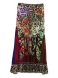 Pierre-Louis Mascia pleated floral-print skirt - Green