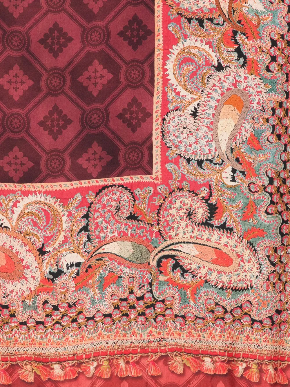 Pierre-Louis Mascia Sjaal met paisley-print - Rood