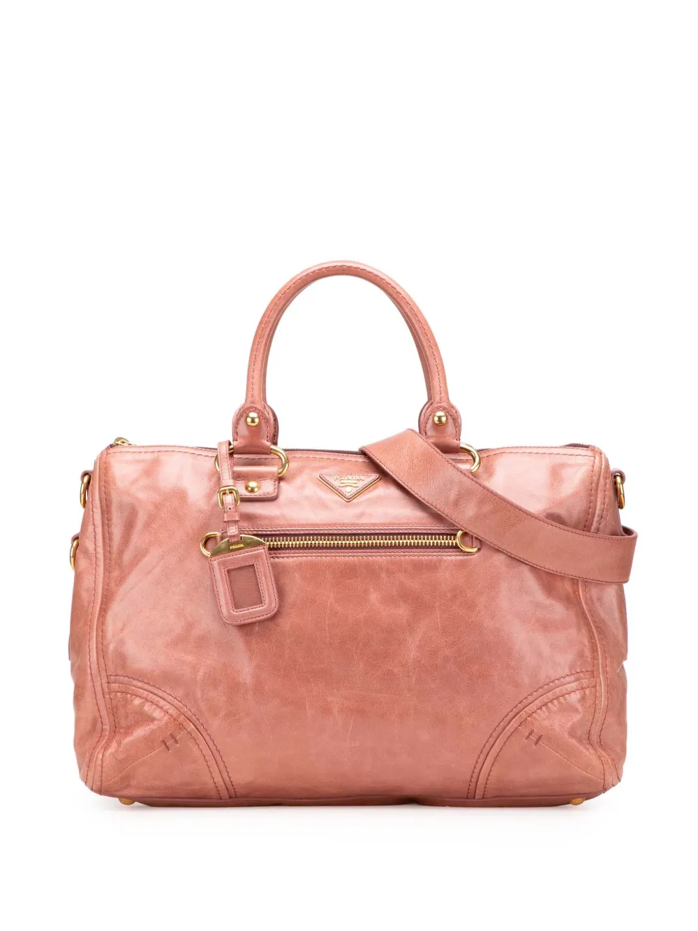 Prada Pre-Owned 2013-2025 Vitello Shine satchel - ピンク Prada Pre-Owned 2013-2025 Vitello Shine satchel - ピンク