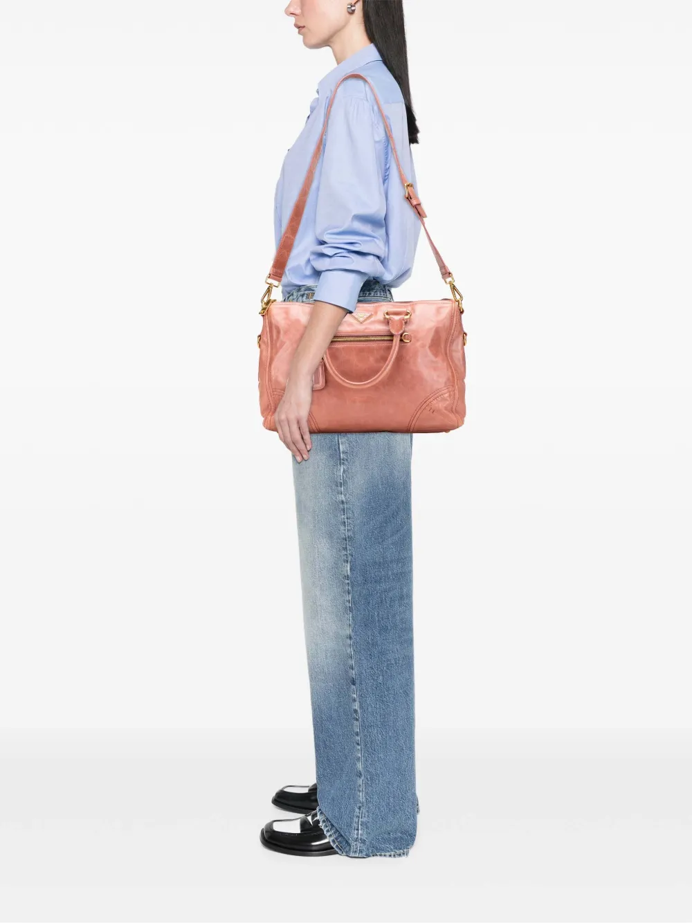Prada Pre-Owned 2013-2025 Vitello Shine satchel | Pre-Owned | Image 2