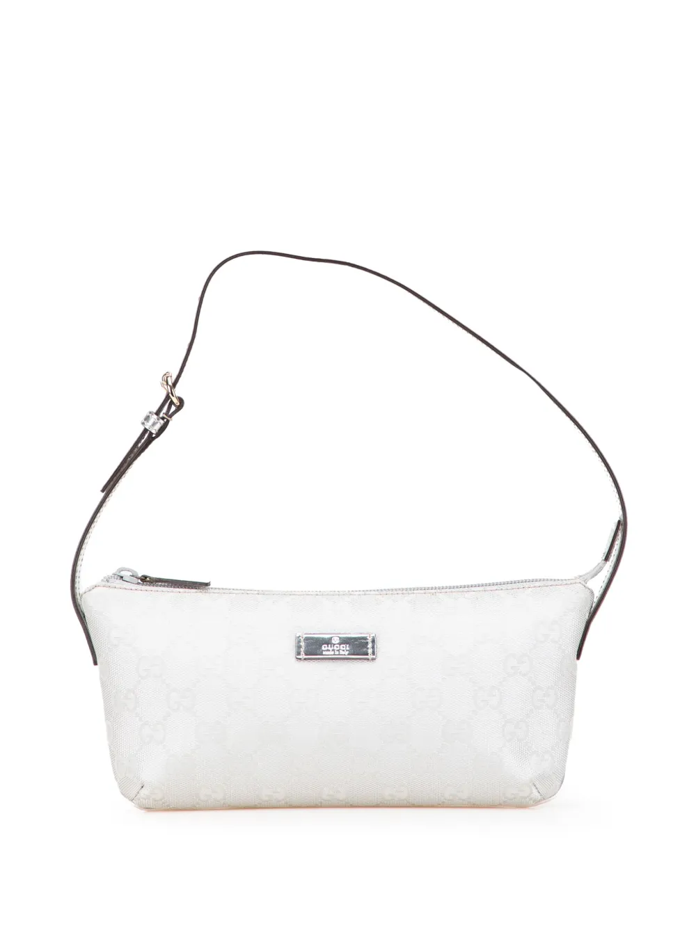 Gucci Pre-Owned 2000-2015 GG Canvas Boat shoulder bag - グレー Gucci Pre-Owned 2000-2015 GG Canvas Boat shoulder bag - グレー