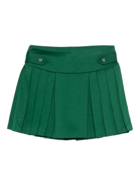 POLO RALPH LAUREN KIDS pleated panelled skirt