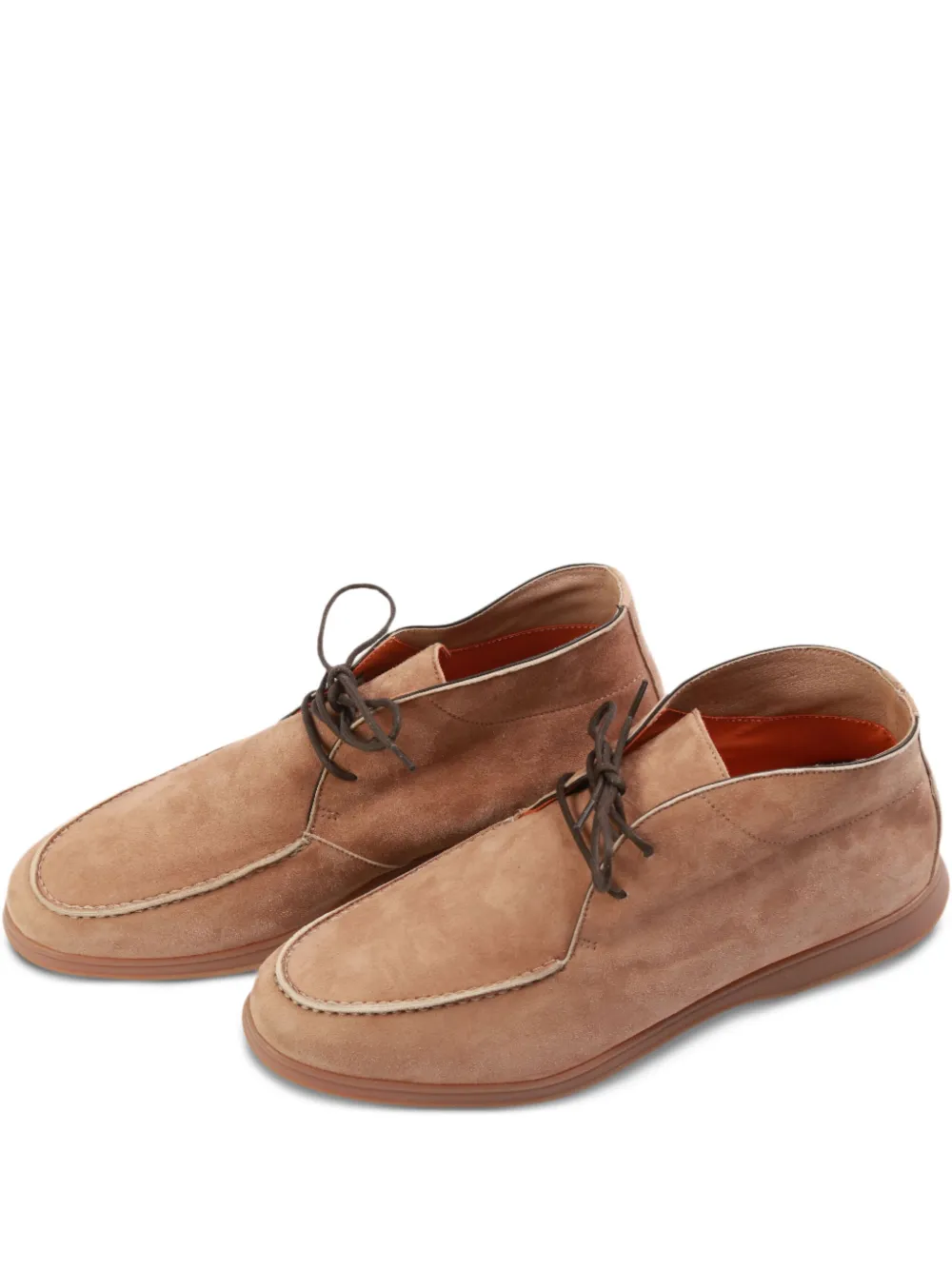 suede lace-up derby shoes