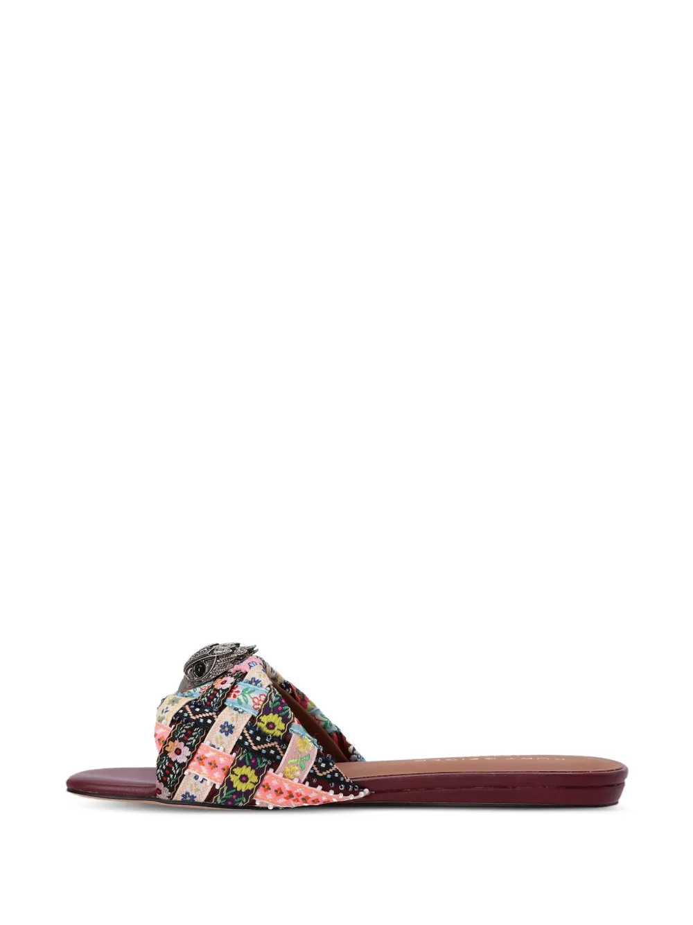 Kurt Geiger London Kensington woven-strap flat sandals Red