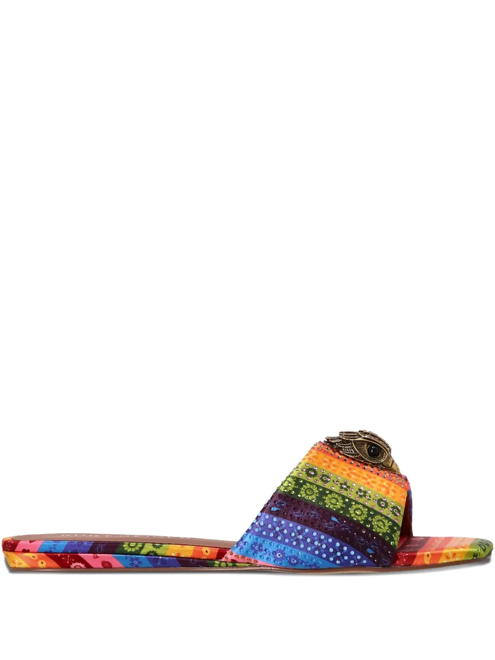 Kurt Geiger Kensington Flat Sandals In Blue