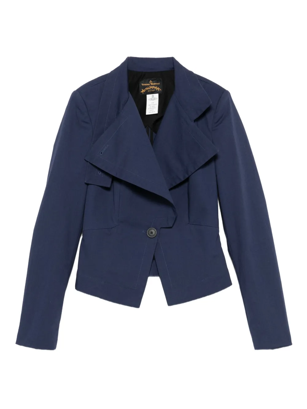 Vivienne Westwood Pre-Owned 2014 asymmetrical flap jacket | Blue | Image 1