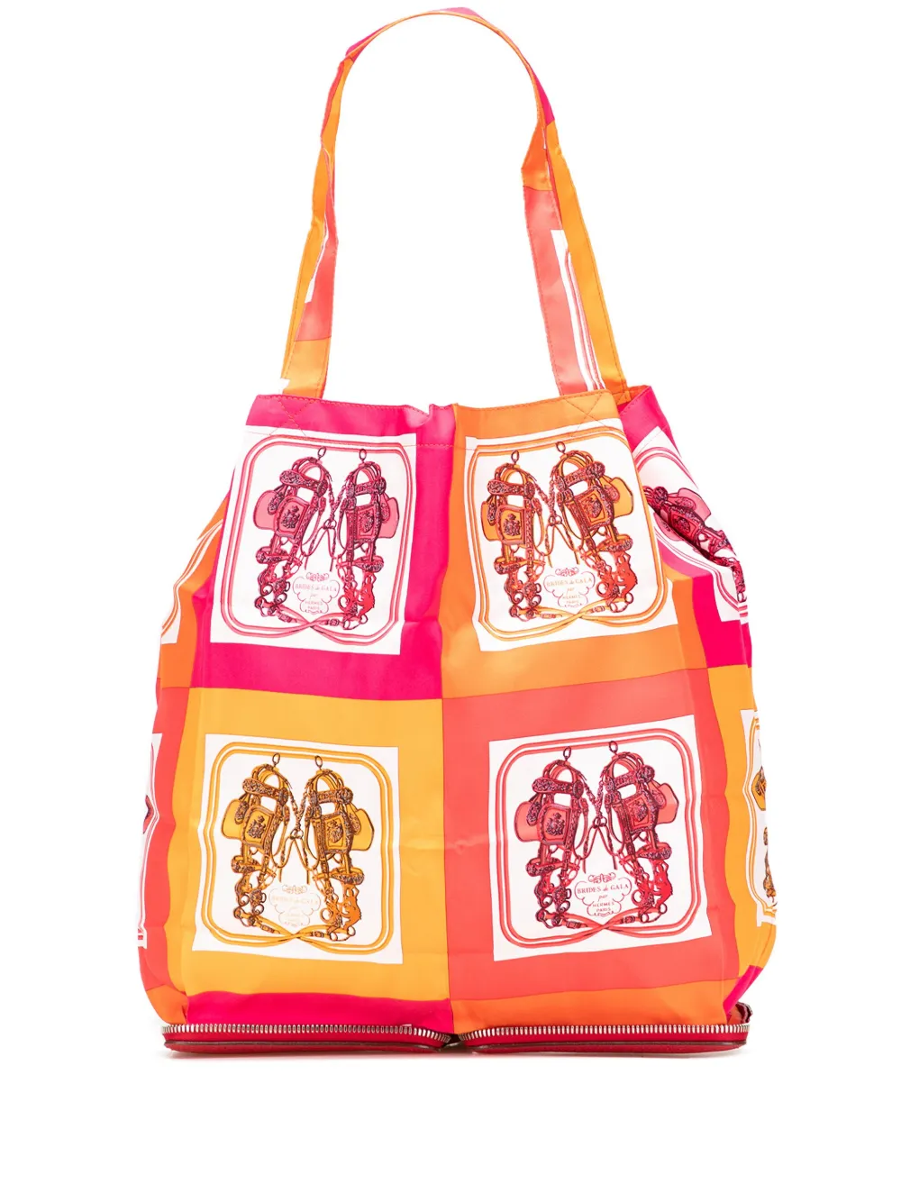 Hermès Pre-Owned 2008 Brides de Gala Silky Pop tote bag - オレンジ Hermès Pre-Owned 2008 Brides de Gala Silky Pop tote bag - オレンジ