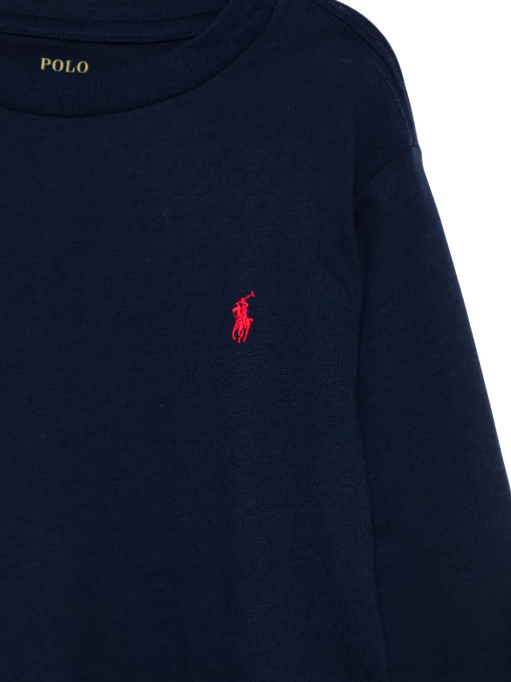 POLO RALPH LAUREN KIDS T-shirt met borduurwerk Blauw