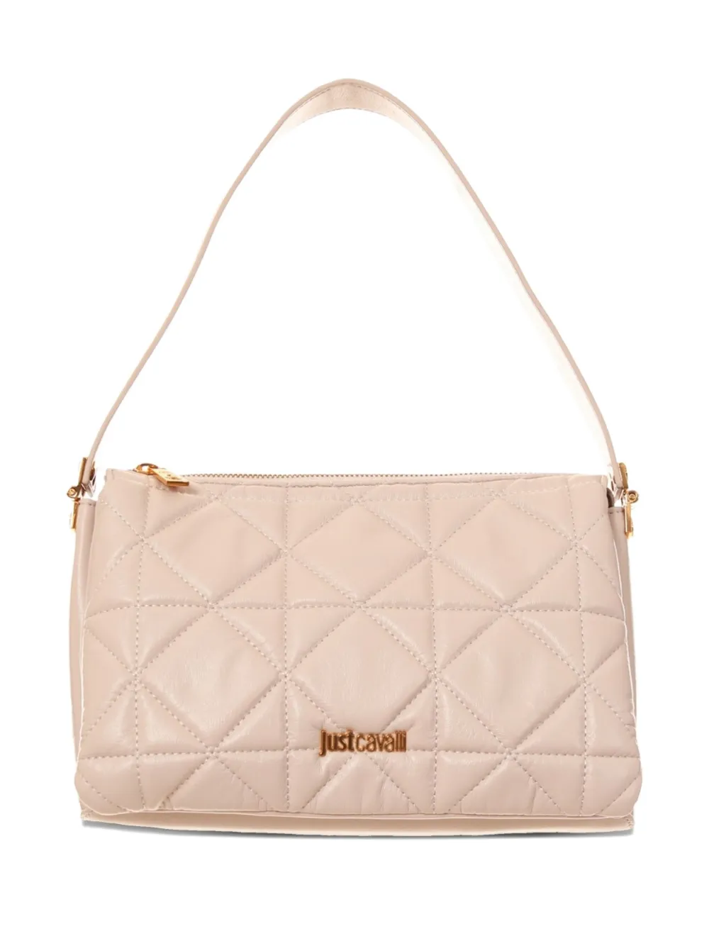Just Cavalli Borsa a spalla con placca logo - Rosa