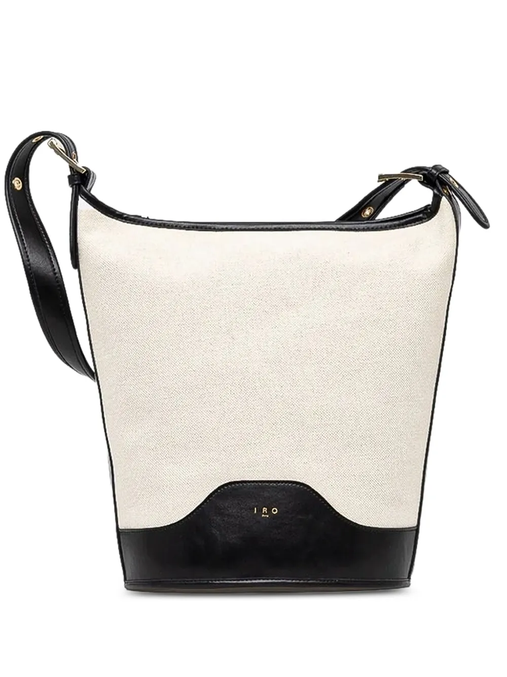 IRO leather-trimmed tote bag Beige