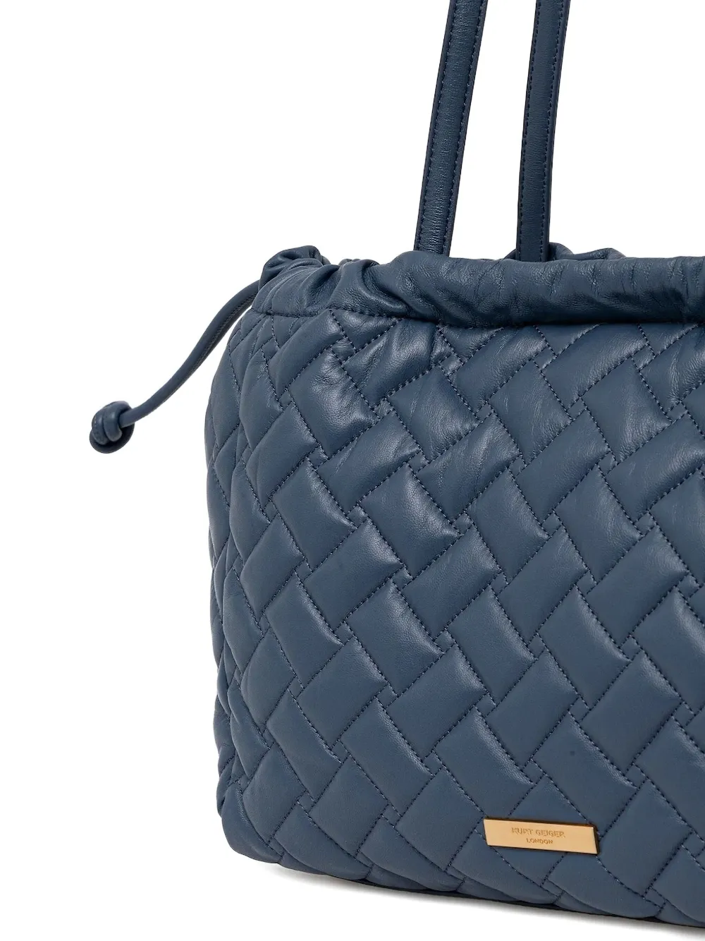 Kurt Geiger London Kensington gewatteerde shopper met logodetail Blauw