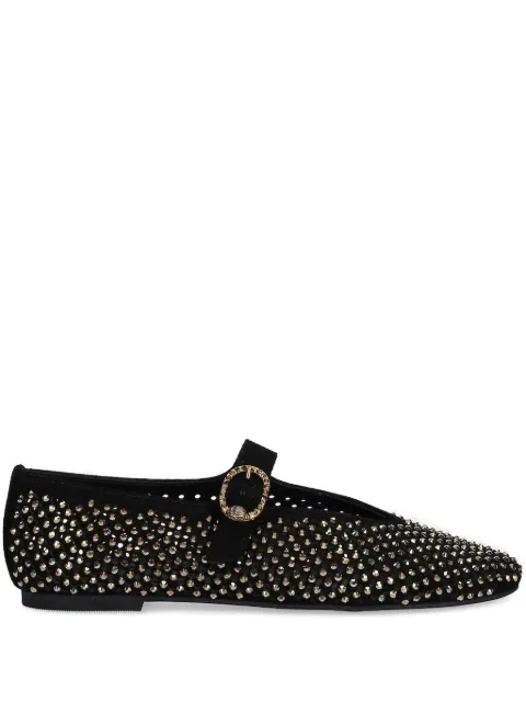Kurt Geiger London crystal-embellished ballet flats