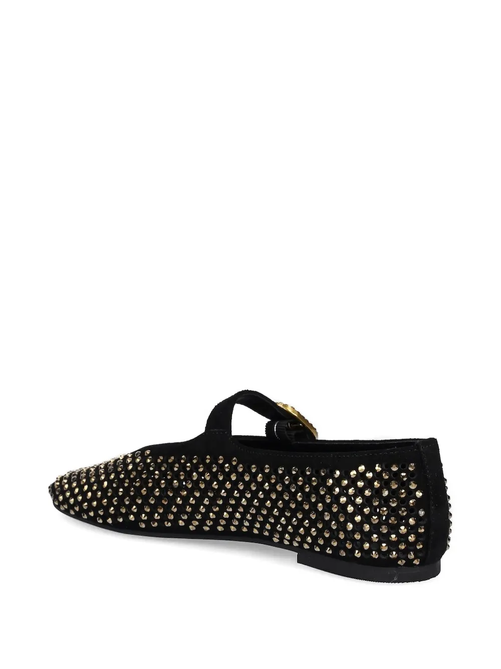 Kurt Geiger Crystal-embellished Ballet Flats In Black