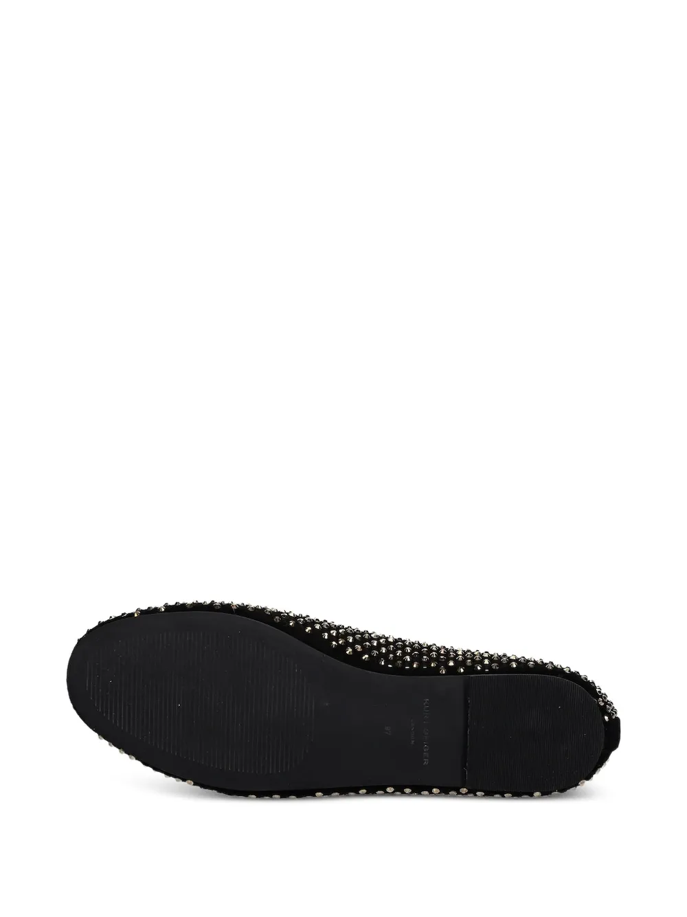 Kurt Geiger London crystal-embellished ballet flats Zwart