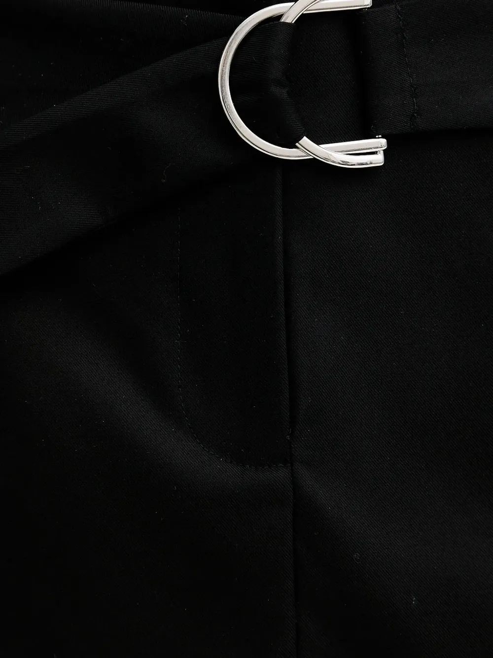 IRO belted panelled shorts Zwart