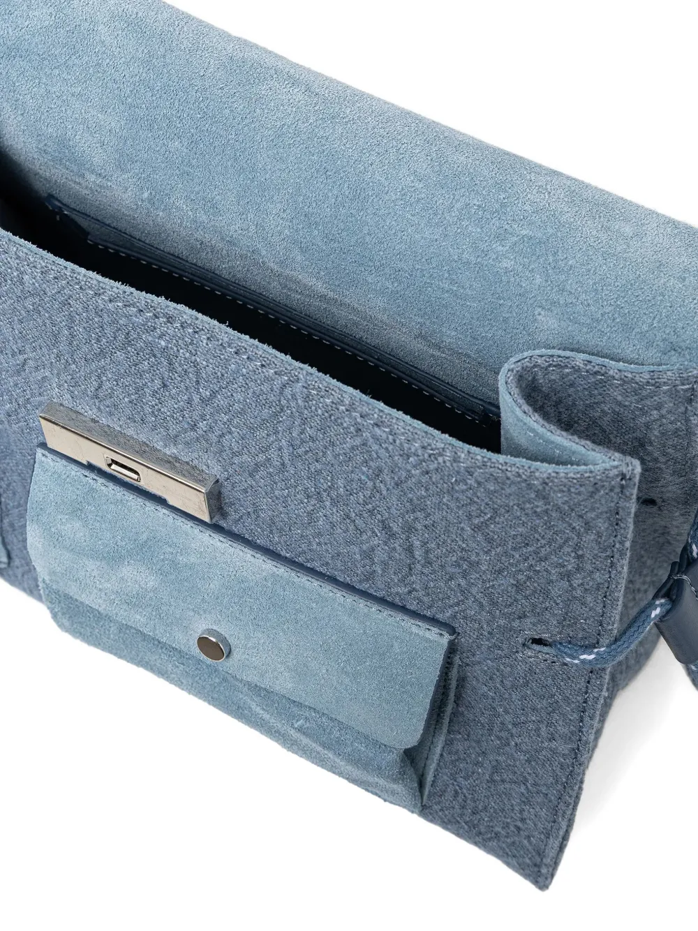 Iro Womens Blu10 Nomad Linen And Cotton Shoulder Bag In Blue
