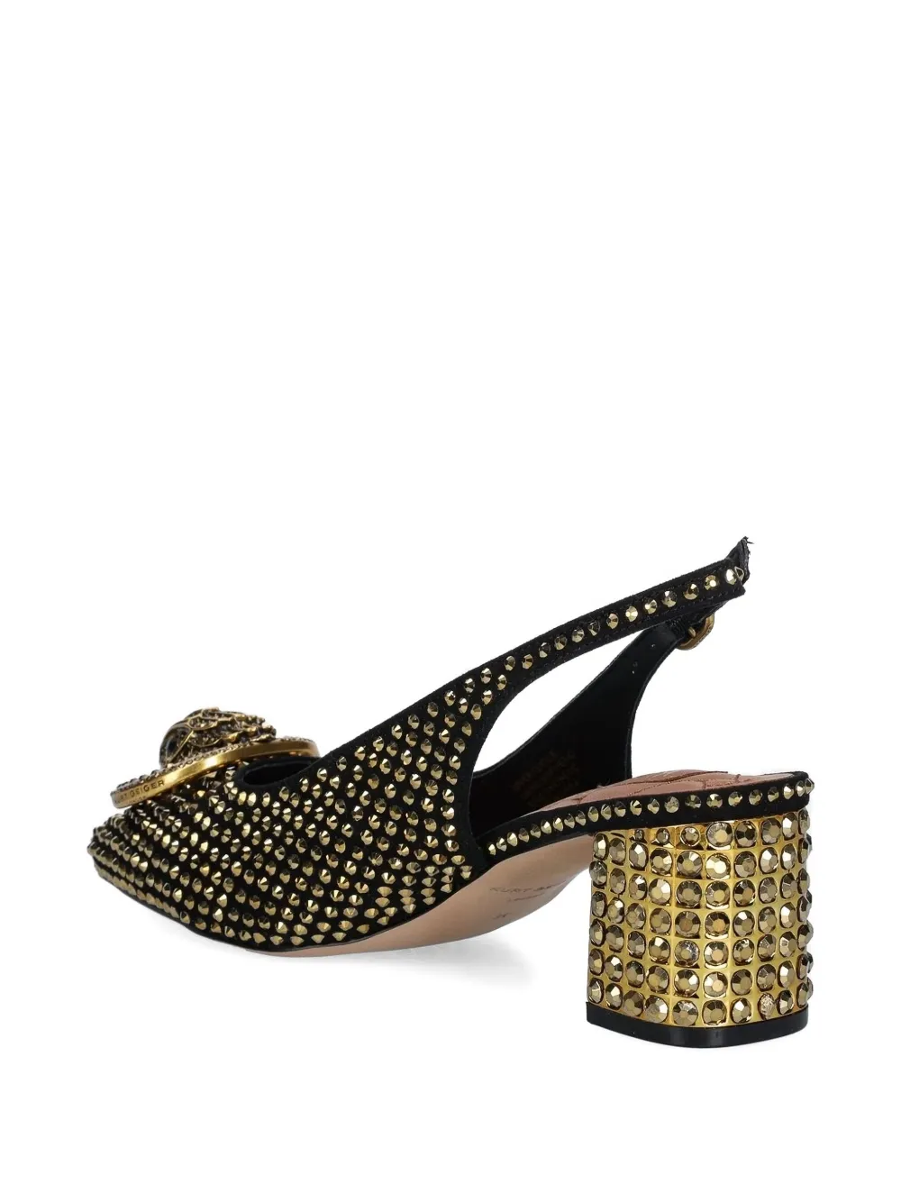 Kurt Geiger London 60 mm Chelsea slingback pumps met kristallen Zwart