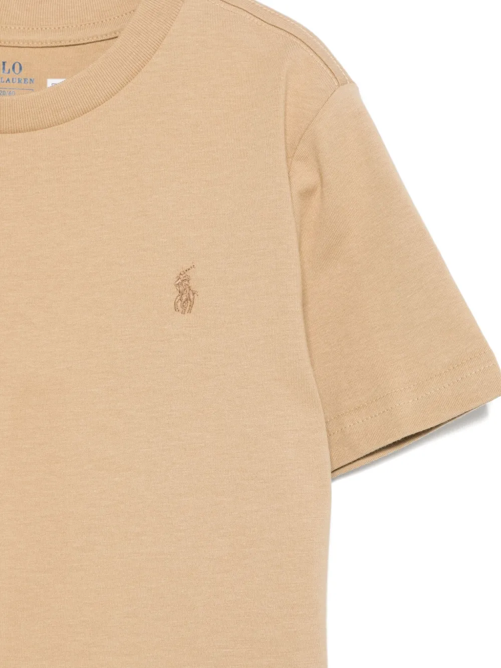 POLO RALPH LAUREN KIDS T-shirt met borduurwerk Beige