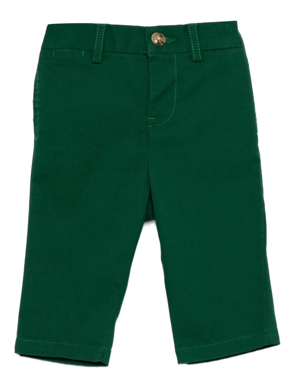 POLO RALPH LAUREN KIDS Polo Pony-embroidered chinos Groen