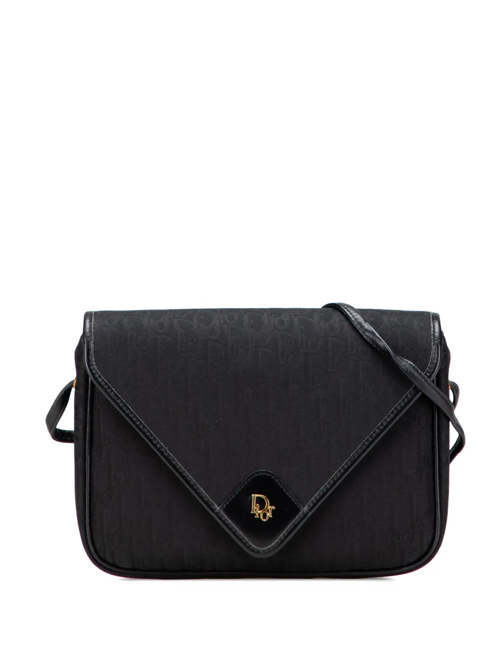 Christian Dior Pre-Owned 20th Century Oblique Canvas Flap crossbody Christian Dior Pre-Owned 20th Century Oblique Canvas Flap crossbody