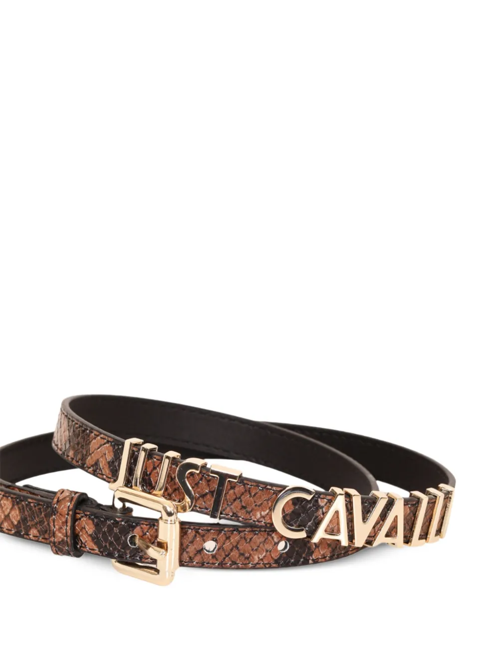 Just Cavalli Riem met logo - Bruin