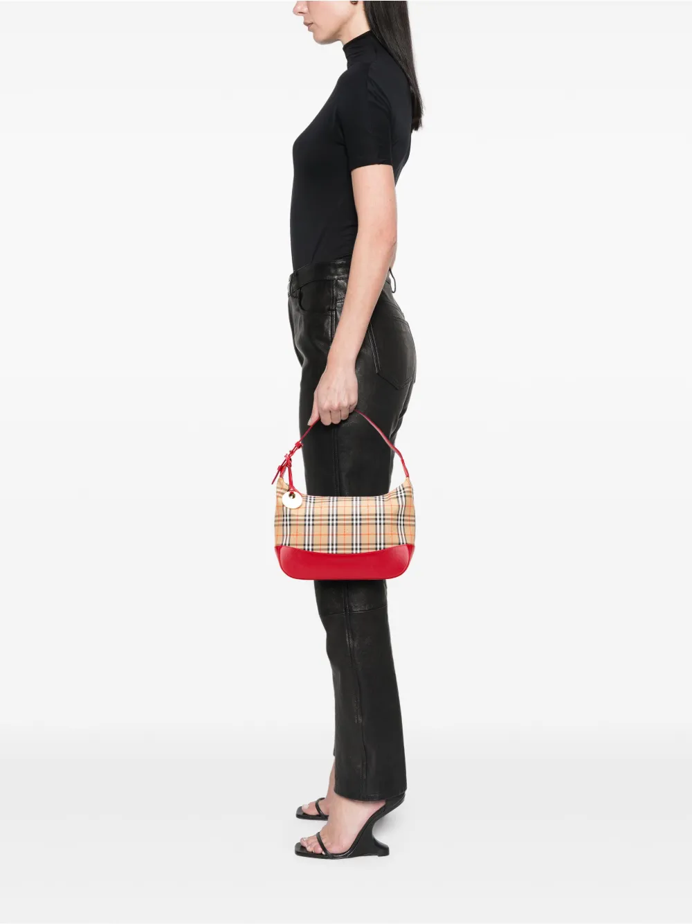 Burberry Pre-Owned 2000-2017 Haymarket Check Canvas shoulder bag | Pre-Owned | Image 2