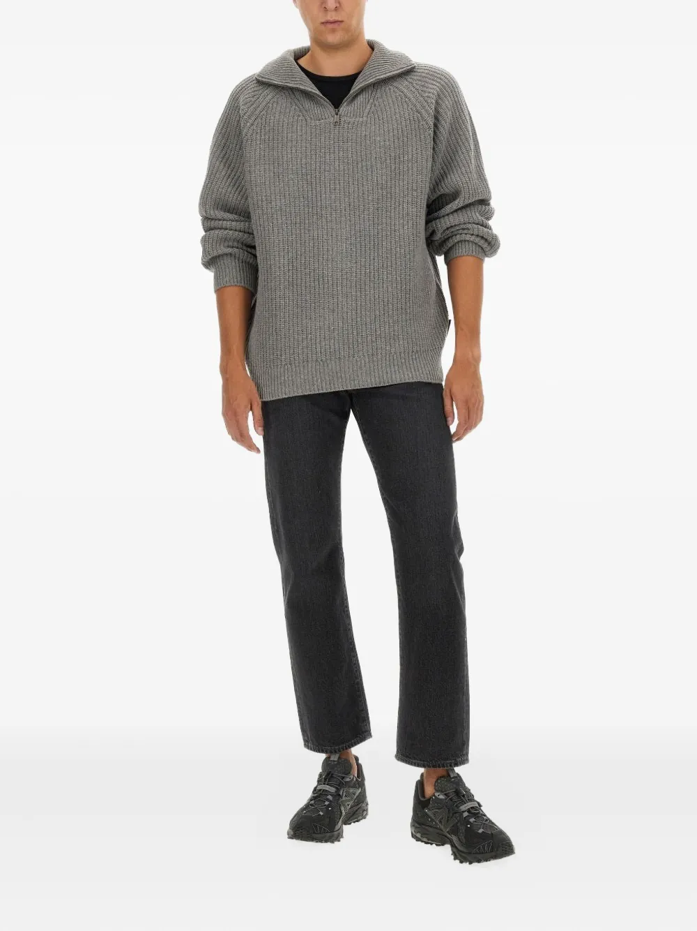 Carhartt WIP zip ribbed knitwear - Grijs