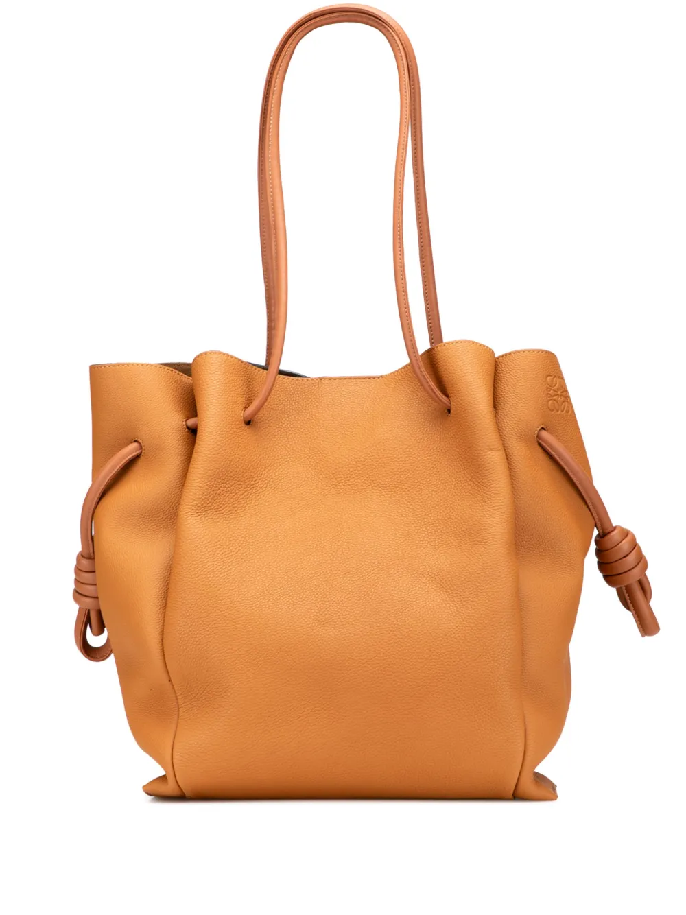Loewe Pre-Owned 2018 Medium Leather Flamenco Knot tote bag - ブラウン Loewe Pre-Owned 2018 Medium Leather Flamenco Knot tote bag - ブラウン