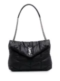 Saint Laurent Pre-Owned 2020 Medium Nappa LouLou Puffer shoulder bag - Black