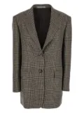 Tagliatore Cecily checked single-breasted blazer - Brown