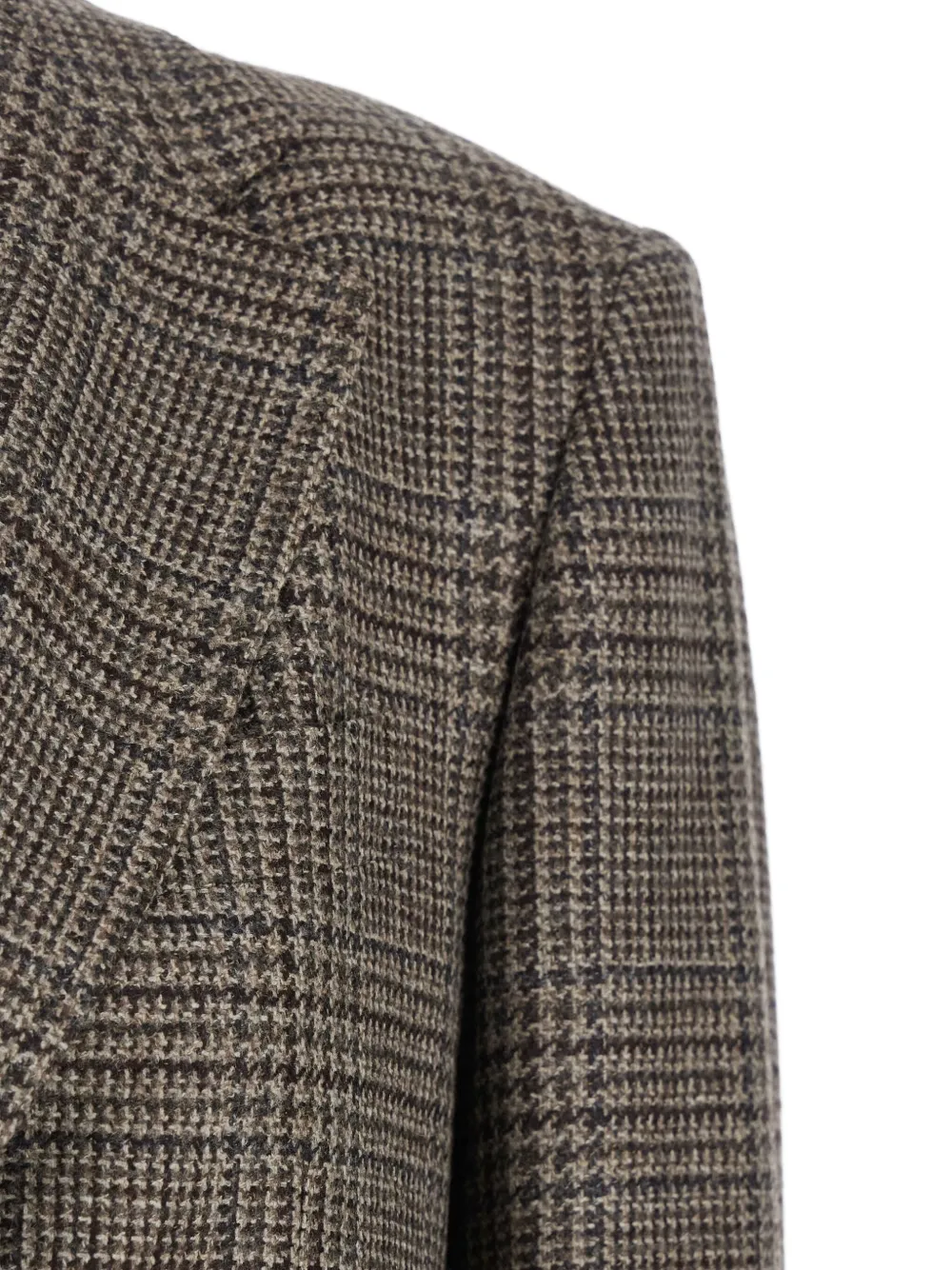 Tagliatore Cecily checked single-breasted blazer Bruin