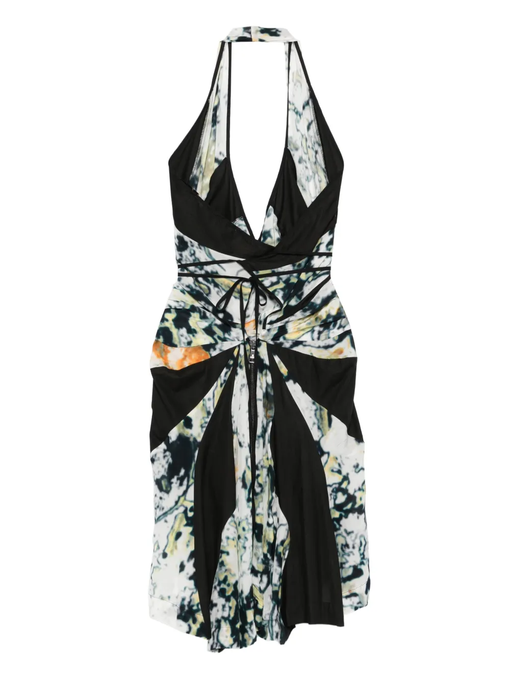 Vivienne Westwood Pre-Owned 2014 jurk met halternek en print - Wit