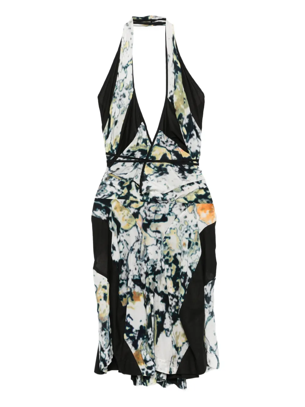 Vivienne Westwood Pre-Owned 2014 halter-neck printed dress | White | Image 1