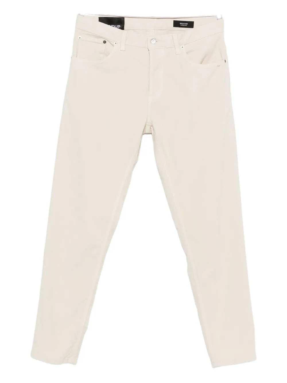 Dondup Natural Straight Leg Jeans In White