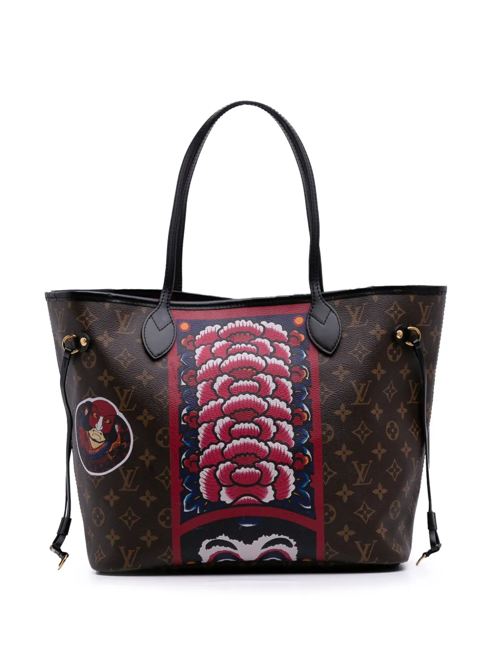 Louis Vuitton Pre-Owned 2017 Monogram Kabuki Neverfull MM tote bag - Louis Vuitton Pre-Owned 2017 Monogram Kabuki Neverfull MM tote bag -