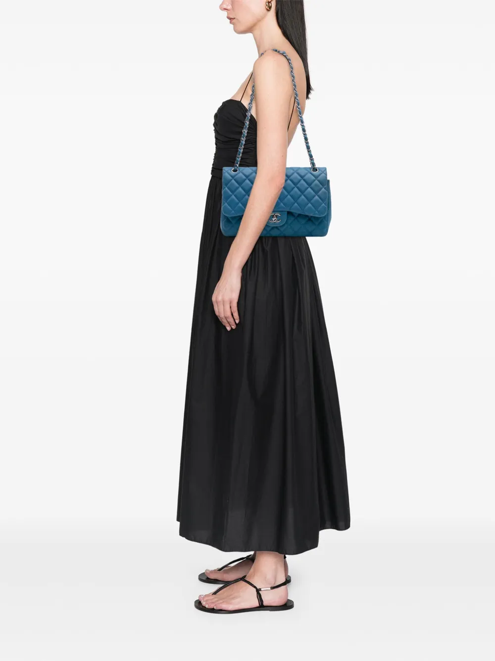 CHANEL Pre-Owned 2013-2014 Jumbo Classic Caviar Double Flap shoulder bag | Pre-Owned | Image 2