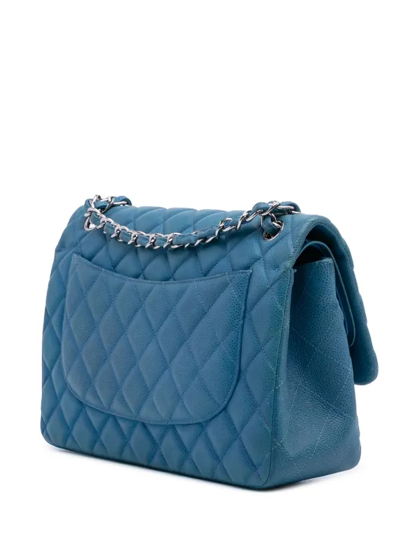 CHANEL Pre-Owned 2013-2014 Jumbo Classic Caviar Double Flap