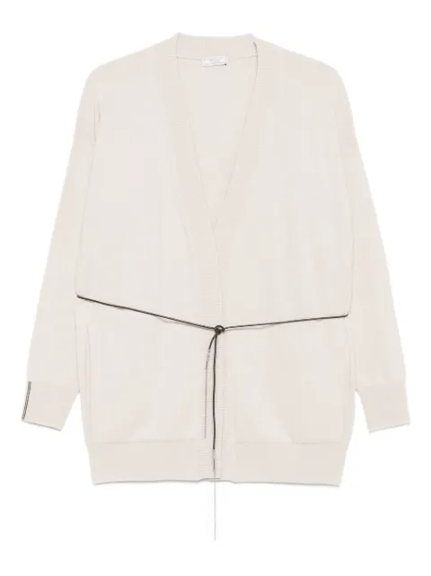 Peserico tie-fastening V-neck cardigan