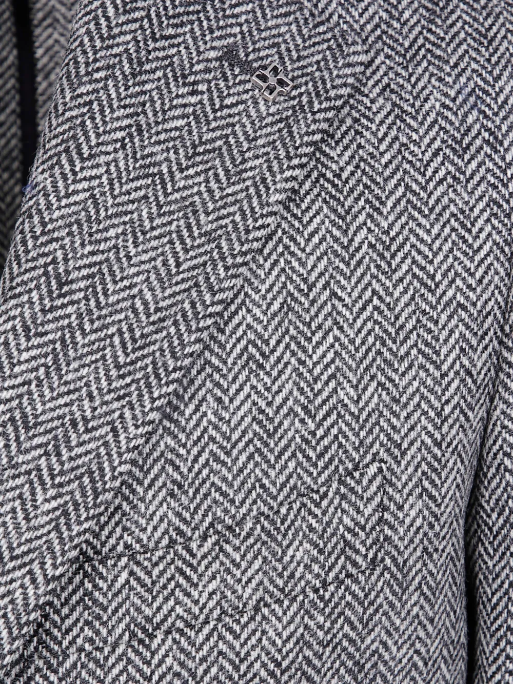 Tagliatore herringbone wool jacket Grijs