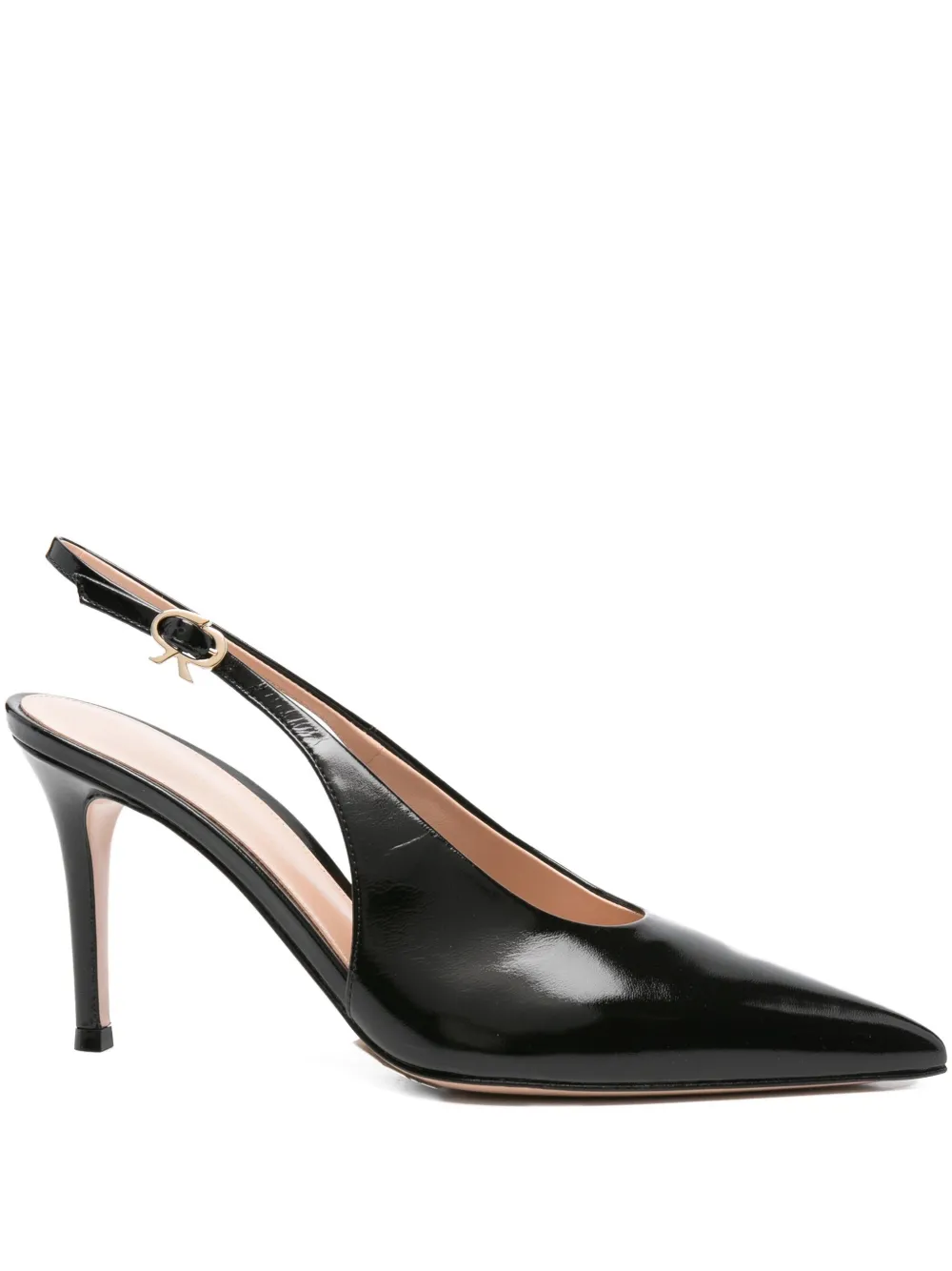 Gianvito Rossi 85mm slingback pointed-toe pumps Black