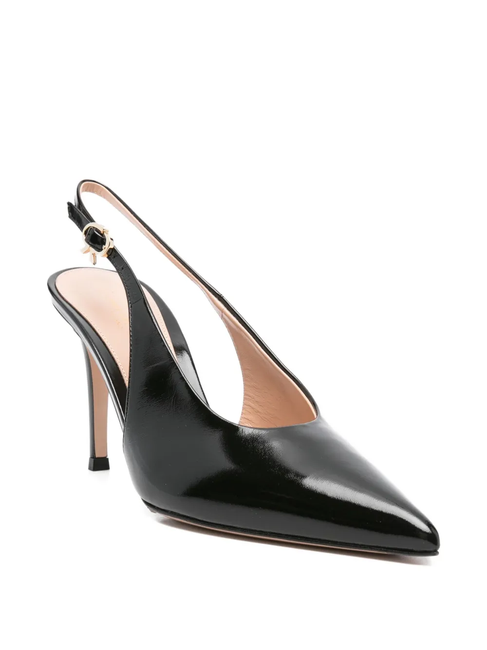 Gianvito Rossi 85mm slingback pointed-toe pumps Black