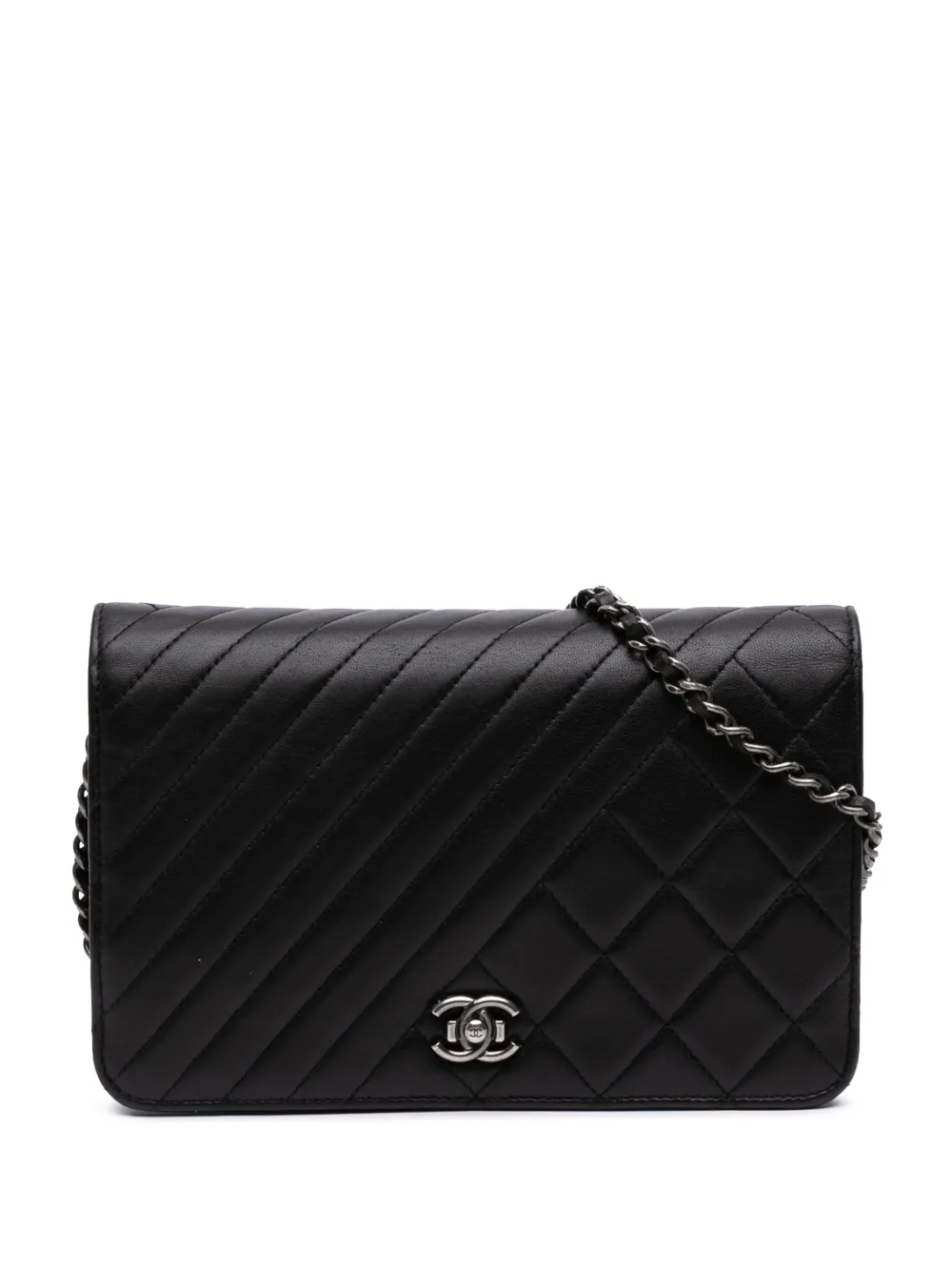 CHANEL Pre-Owned 2014-2015 Lambskin Coco Boy Wallet On Chain crossbody CHANEL Pre-Owned 2014-2015 Lambskin Coco Boy Wallet On Chain crossbody